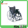 Aluminum manual lightweight aluminum luxury wheelchair